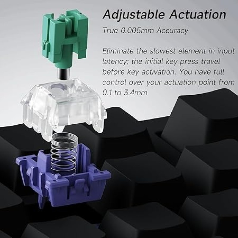 MCHOSE Jet 75 Hall Effect Rapid Trigger Mechanical Gaming Keyboard | 75% Layout | 8K Polling Rate | Adjustable Actuation RGB