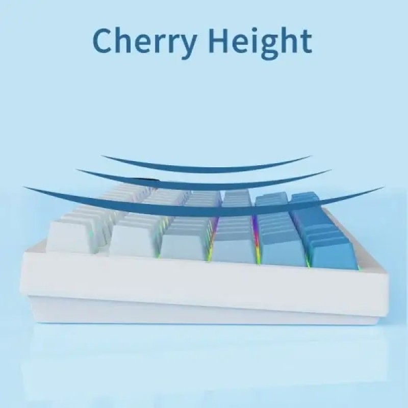 AJAZZ AKH136 Side-Engraved PBT Gradient Keycaps Set – 136 Keys (108+28), Double-Shot, Cherry Profile, Backlit Compatible, MX (Cherry/Box) Compatible