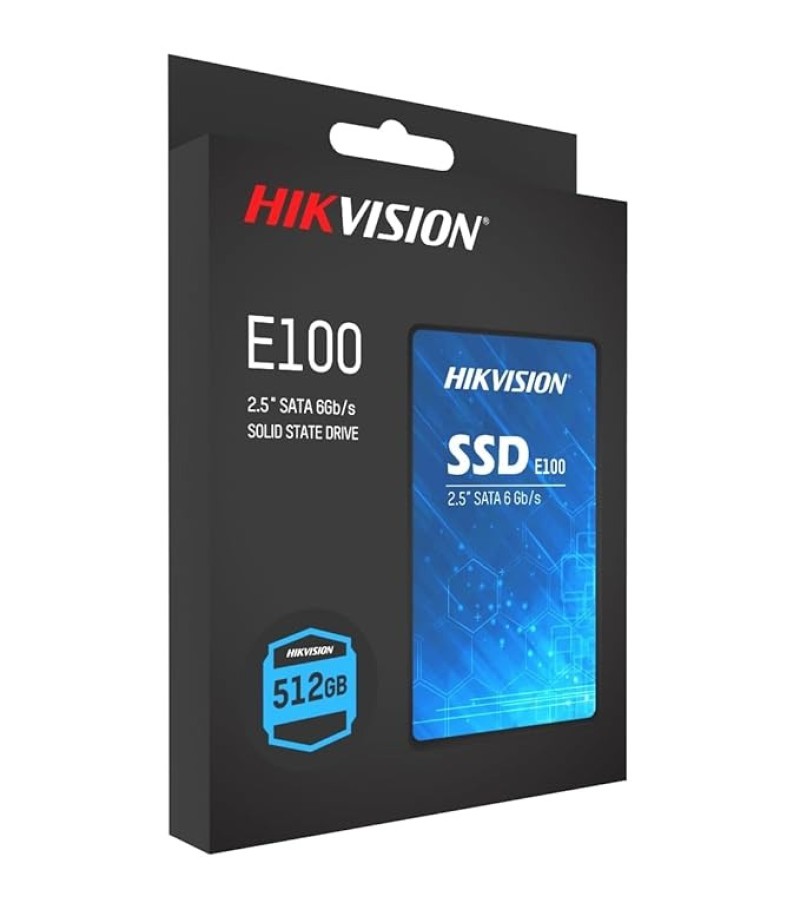 HIKVISION E100 512GB 2.5-Inch Internal SSD, SATA 6Gb/s, Up To 550MB/s - Solid State Disks 3D Nand TLC