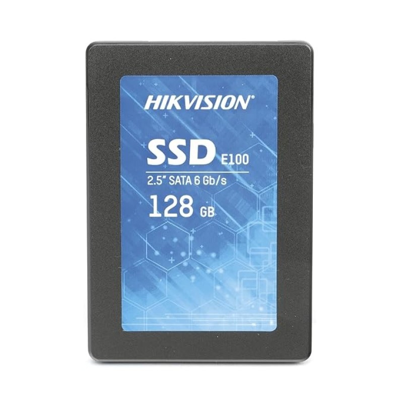 HIKVISION E100 128GB 2.5-Inch Internal SSD, SATA 6Gb/s, Up To 550MB/s - Solid State Disks 3D Nand TLC, Black (HS SSD E100/128GB)