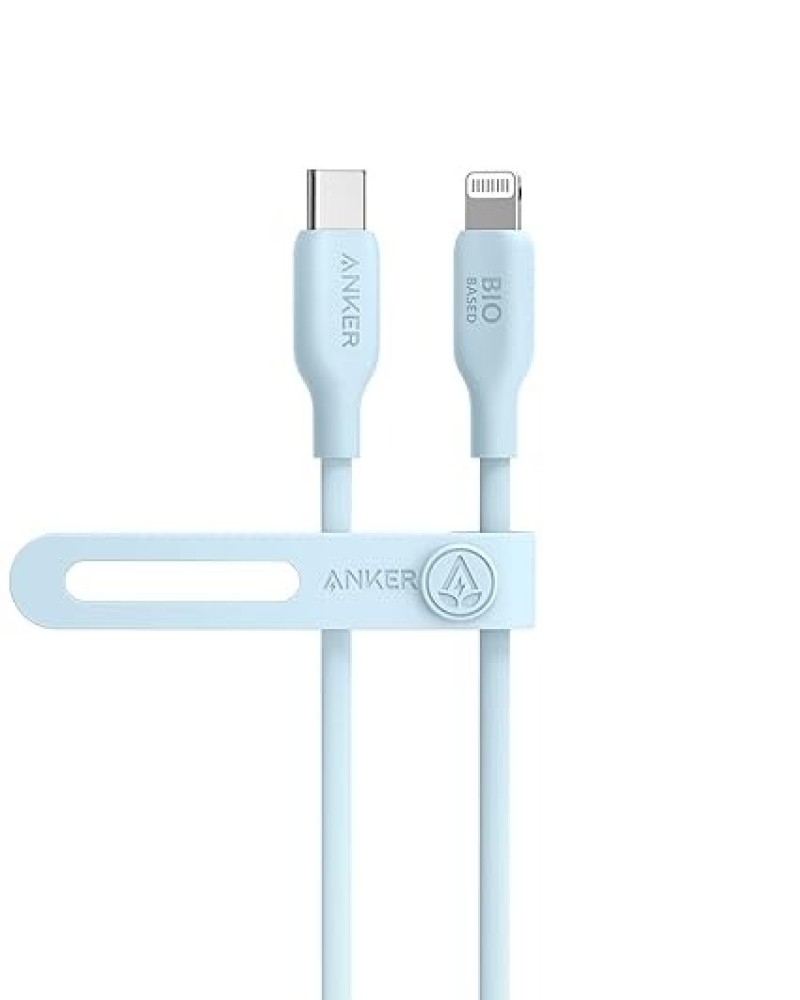 Anker 541 USB-C To Lightning Cable (Bio-Based 3ft, Black/Blue)