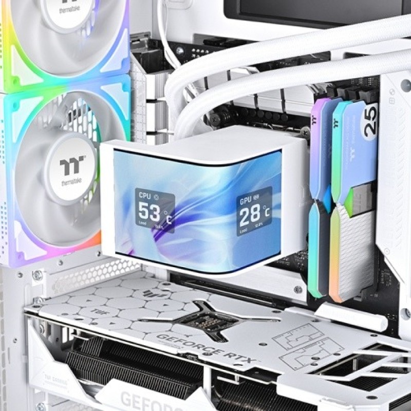 Thermaltake MAGCurve 360 Ultra ARGB Sync AIO Liquid CPU Cooler Snow