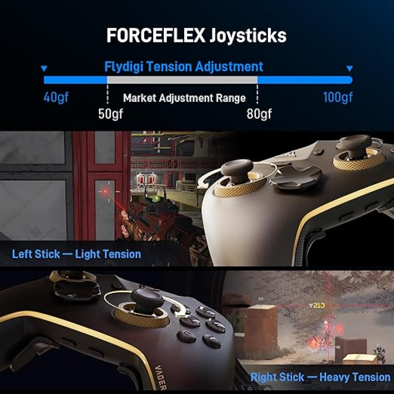 Flydigi Vader 5 Pro Wireless Controller — Hall Effect FORCEFLEX Sticks, 3ms Latency, Tri-Mode For PC, Switch, Android & IOS In Nepal