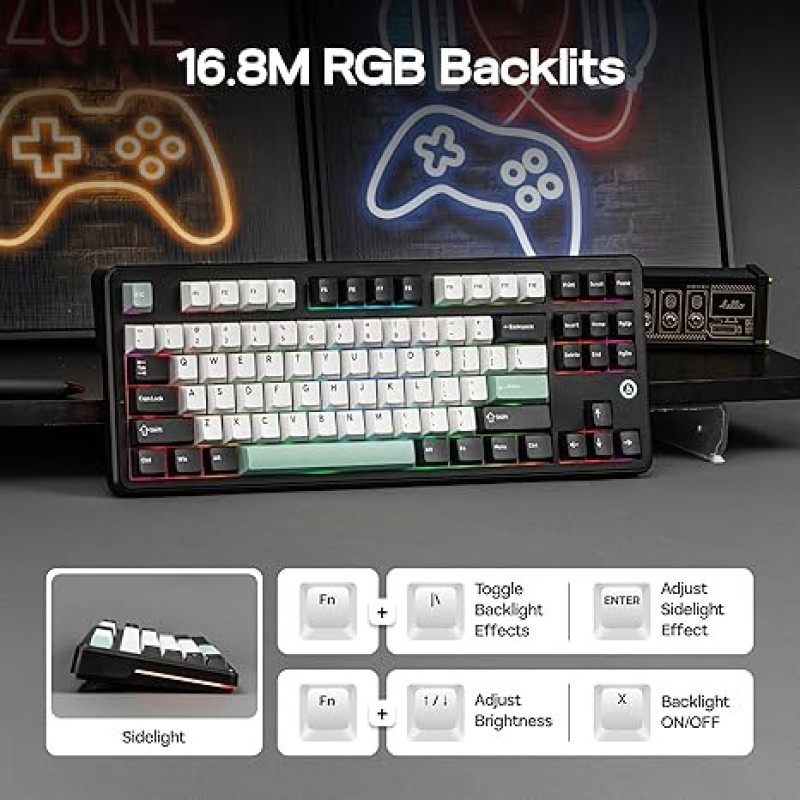 AJAZZ AK870 V2 Daydream Switch Mechanical Keyboard – RGB, Wireless