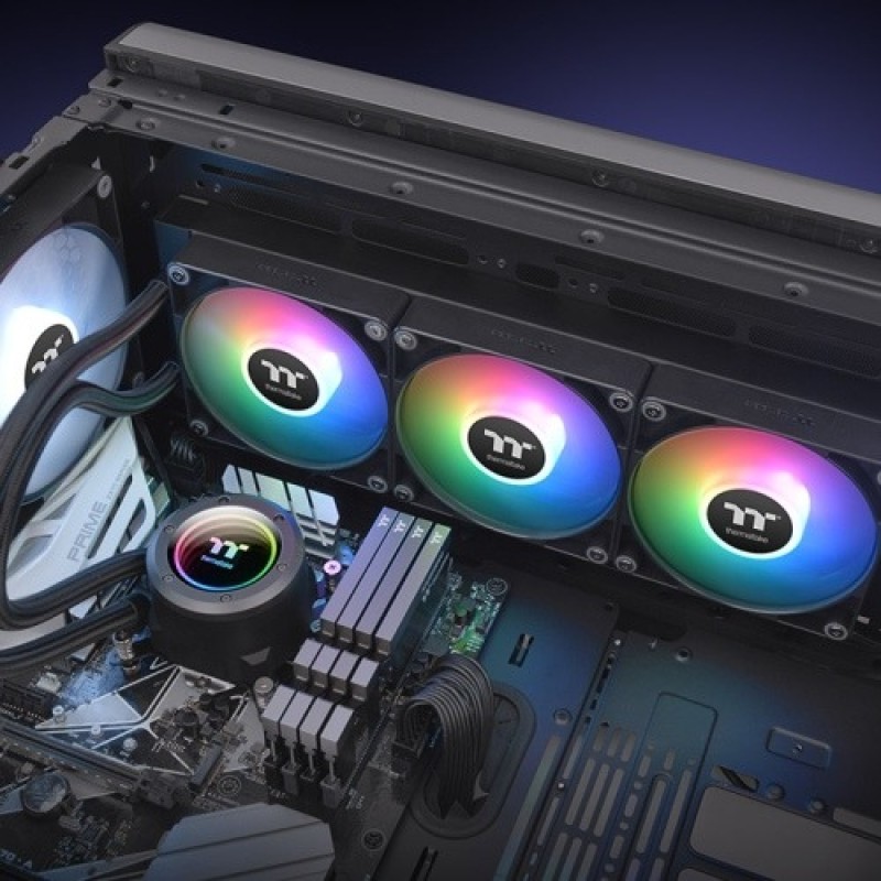Thermaltake TH420 V2 ARGB Sync 420mm AIO Liquid CPU Cooler Black