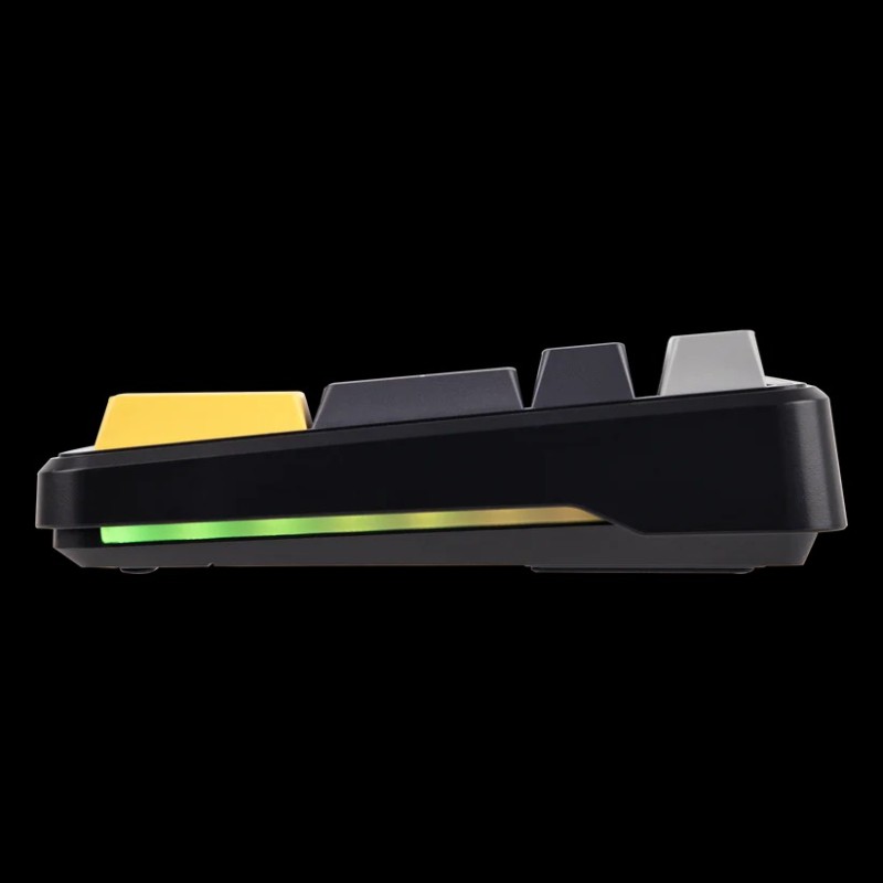 AULA F108 Full Size Gaming Keyboard – Mechanical RGB, 108 Keys (Black Yellow/ Leobog Volcano Switch)