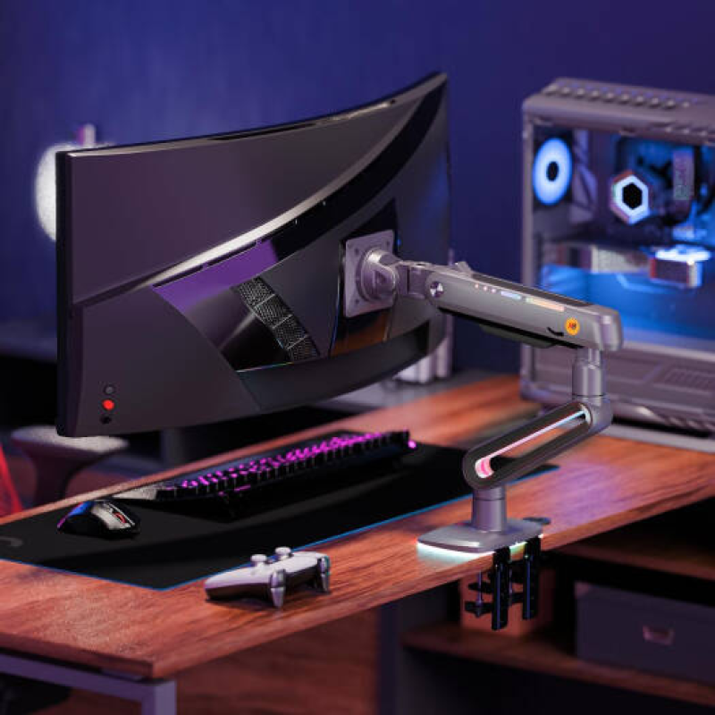 NB North Bayou F6 Heavy-Duty RGB Gaming Monitor Arm