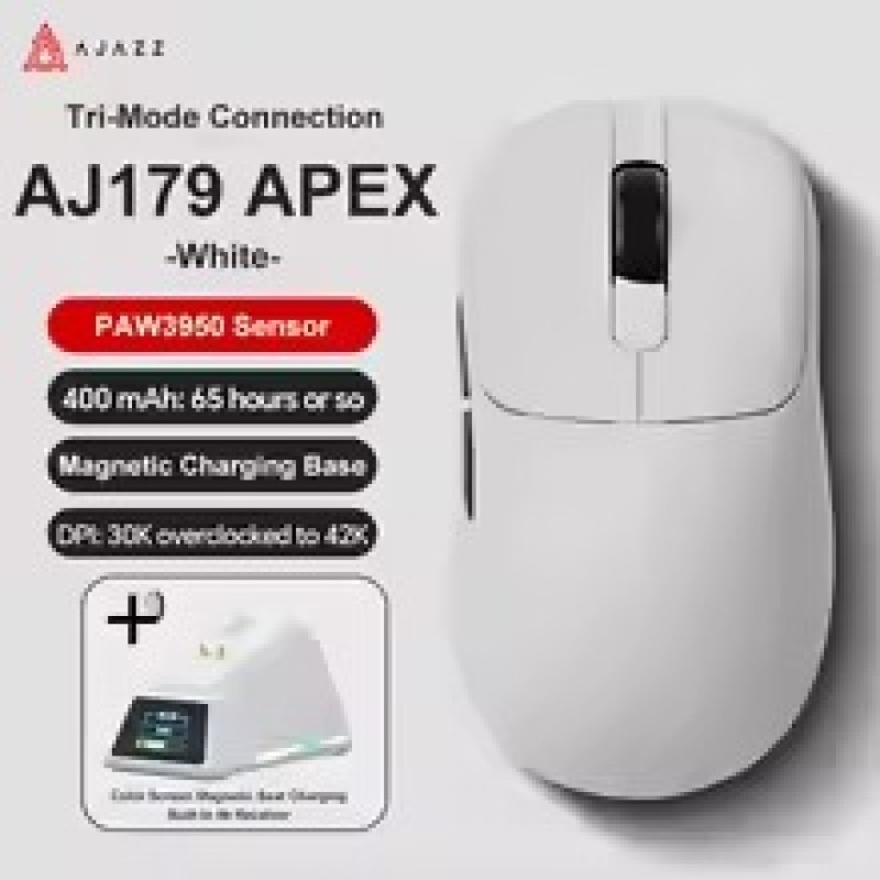 AJAZZ AJ179 Pro Wireless Gaming Mouse – Pixart 3395, 8K Polling, 58g Ultra-Light