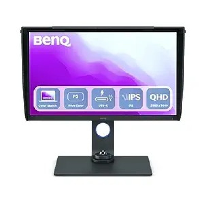 BenQ SW240,WUXGA 1920x1200 IPS 24" Monitor,16:10,100% SRGB,95% DCI-P3,99% Adobe RGB,Pantone Validated,Calman Verified,Delta E<2,H/W Calibration,3D-LUT, HDMI,DP,USB,DVI-DL,Shading Hood(Optional),Grey