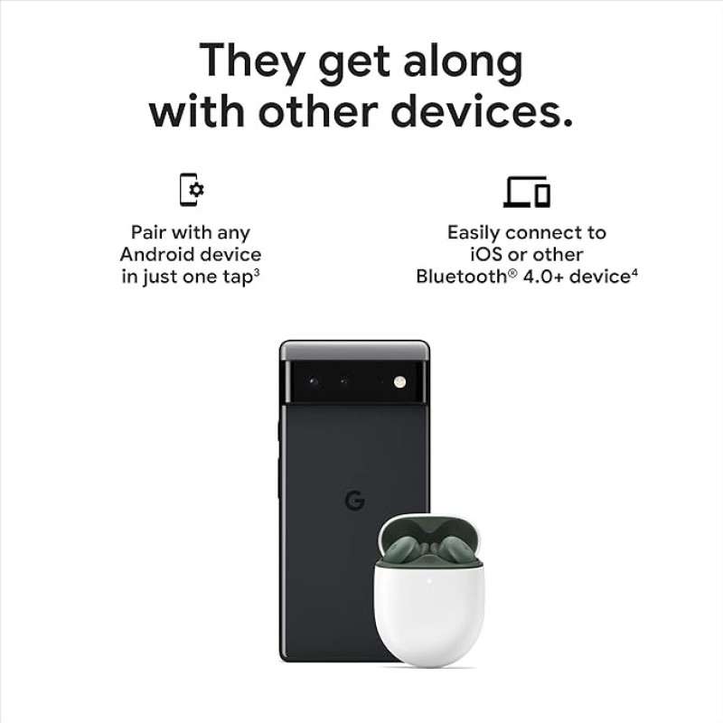 Google Pixel Buds A-Series - Wireless Earbuds - Headphones With Bluetooth - Compatible With Android