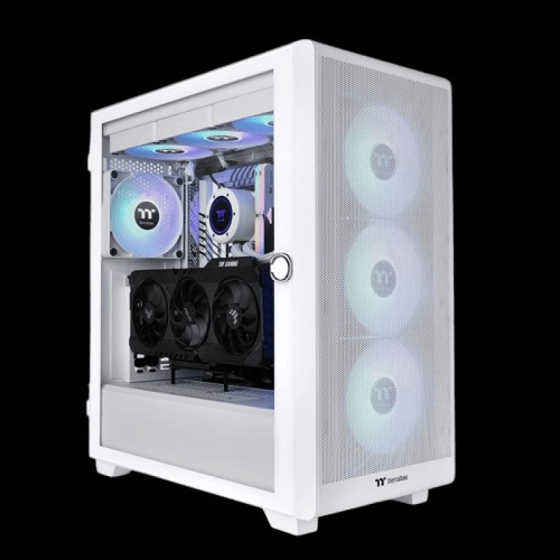 Thermaltake S250 TG ARGB Snow Mid-Tower Chassis – White