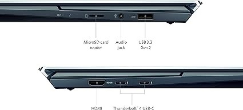 ASUS ZenBook Duo 14 UX482 14” FHD NanoEdge Touch Display, Intel Core I7-1165G7 CPU, NVIDIA GeForce MX450, 16GB RAM, 1TB SSD, Innovative ScreenPad Plus, Windows 10 Pro, Celestial Blue, UX482EG-XS74T