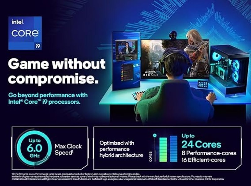 Intel® CoreTM I9-14900K New Gaming Desktop Processor 24 (8 P-cores + 16 E-cores) With Integrated Graphics - Unlocked