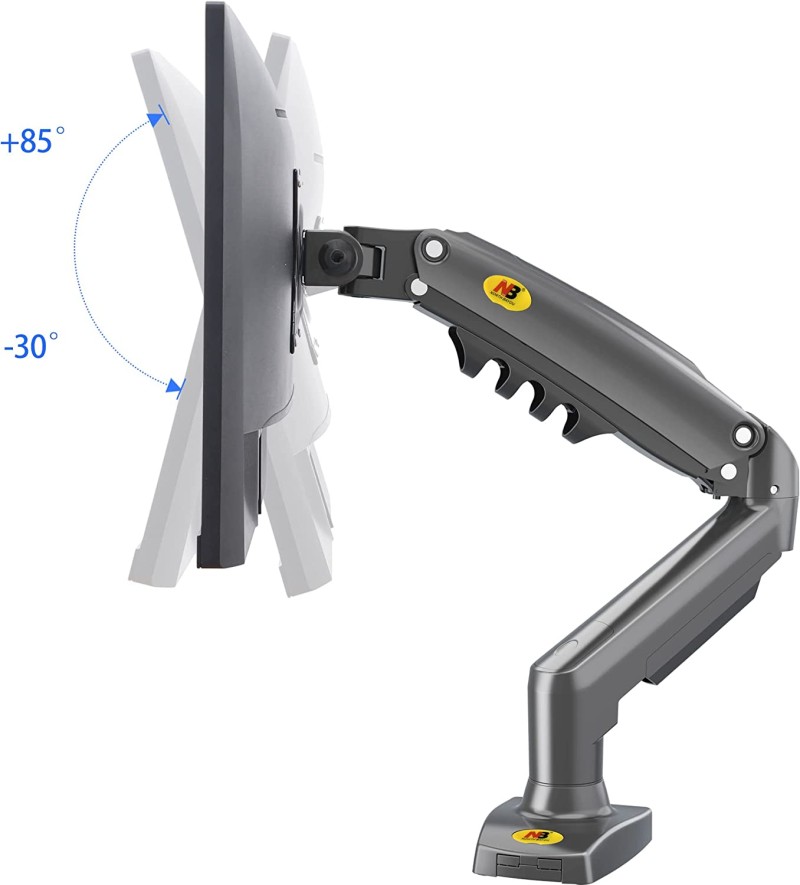 North Bayou Single Monitor Arm Desk Mount NB-F80