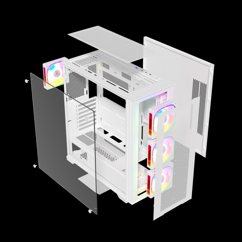 Flashotech GC-01 White Elegant Transparent Casing