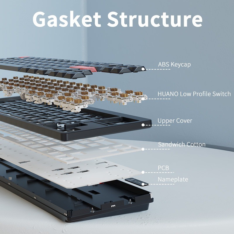 Ajazz AKL680 Wireless Low Profile Keyboard