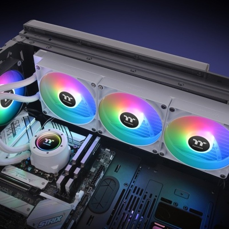 Thermaltake TH420 V2 ARGB Sync 420mm AIO Liquid CPU Cooler White