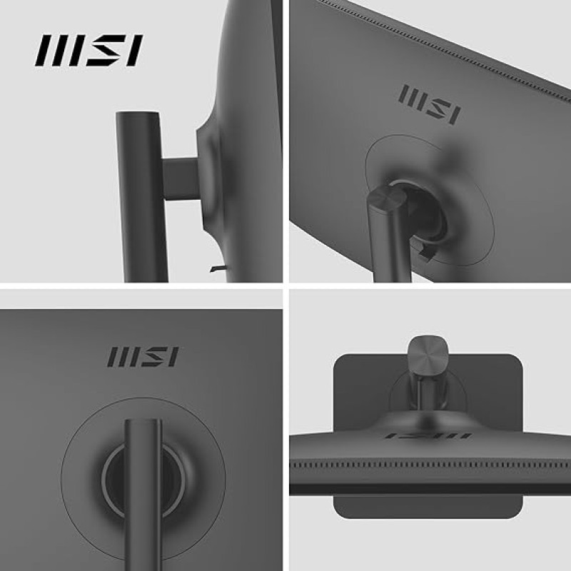 MSI Modern MD272XP 27 Inch FHD Office Monitor - 1920 X 1080 IPS Panel, 100 Hz, Eye-Friendly Screen, HDR Ready, Built-in Speakers, 4-Way Adjustable Stand, KVM - DP 1.2a, HDMI 1.4b, USB Type-C