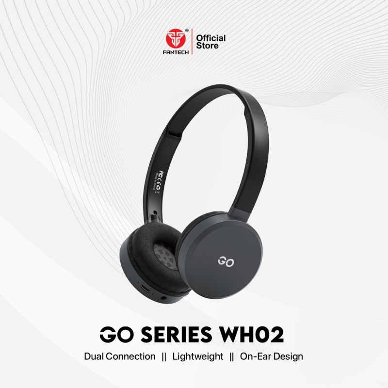 Fantech WH02 Go Air Wireless Headset | Bluetooth 5.0 & 3.5mm | 20-Hour Playback