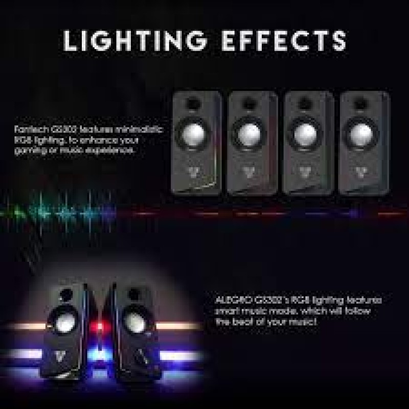 Fantech GS302 ALEGRO RGB Gaming Speaker Dual Connection BT/3.5MM Audio Jack For PC Laptop Mobile Phone