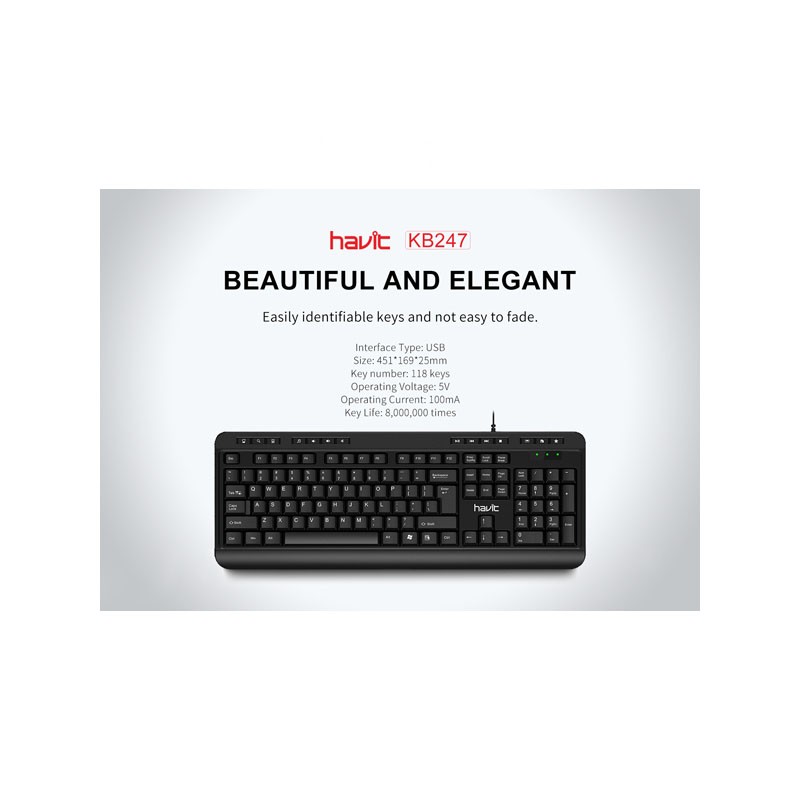 Havit USB Keyboard KB247