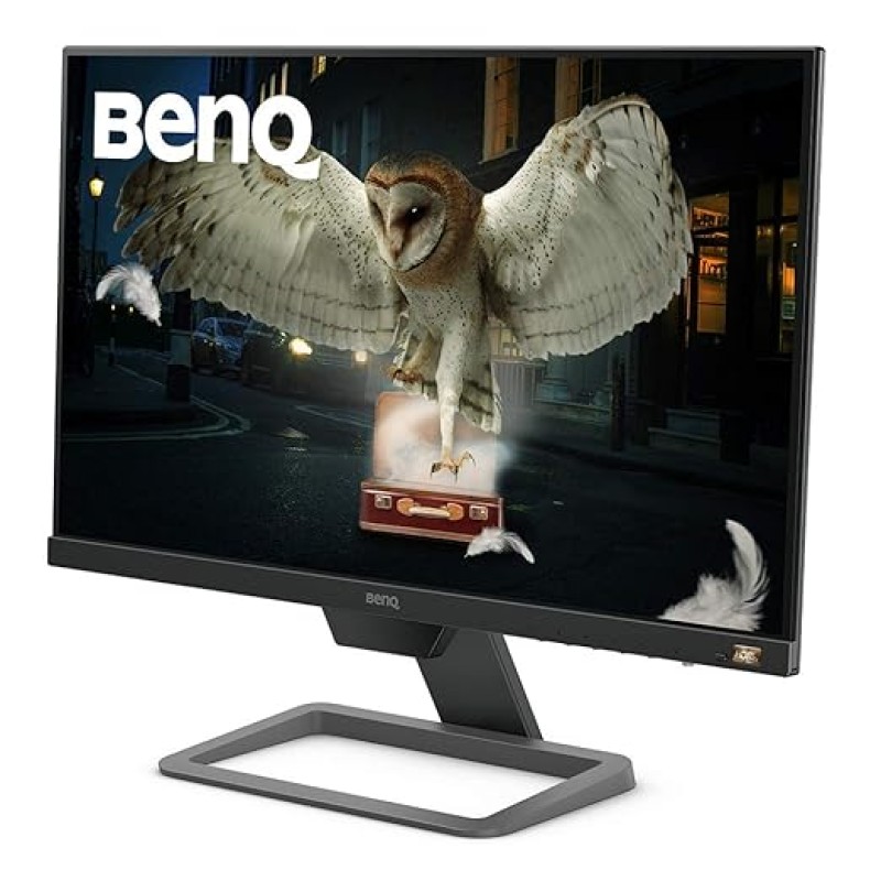 BenQ EW2480 24 Inch(60cm) Premium HDR IPS Full HD 3-Side Bezel-Less Monitor- Eye Care, Anti-Glare, Brightness Intelligence,Low Blue Light, Speakers,AMD Freesync,HDMIx3,VESA Wall Mountable,75Hz(Black)