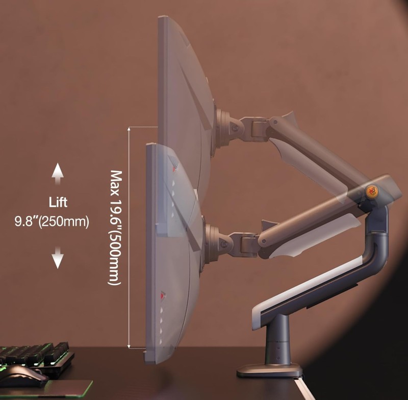 NB North Bayou H180-FP Dual Monitor & Laptop Arm