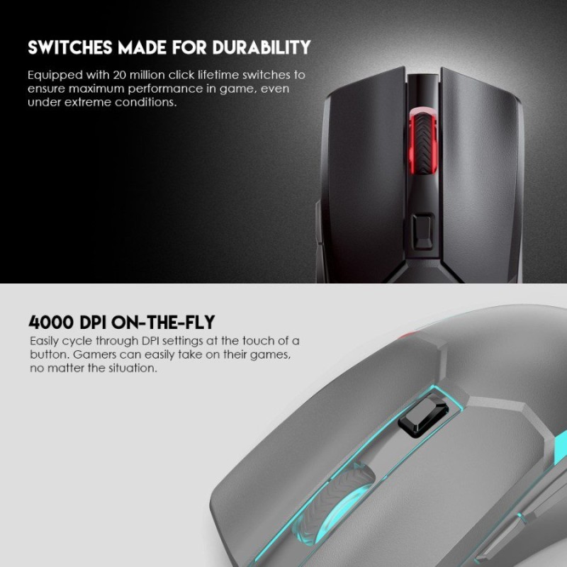 Venom II WGC2 Wireless RGB Gaming Mouse – Dual Power