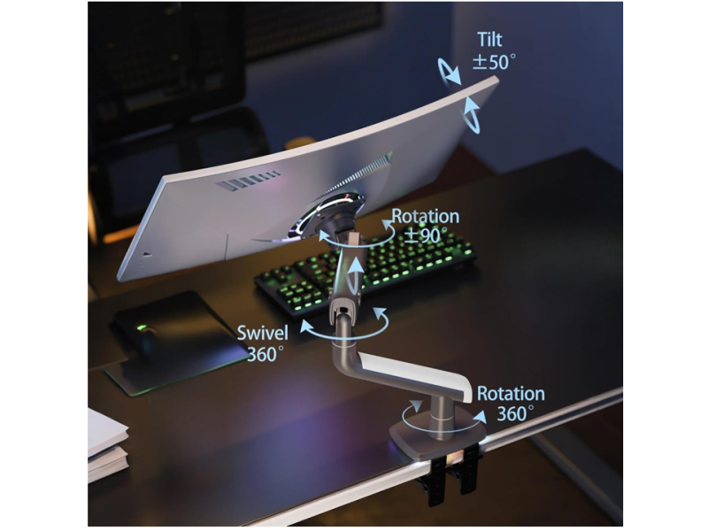 NB North Bayou A5 Heavy-Duty Single Monitor Arm