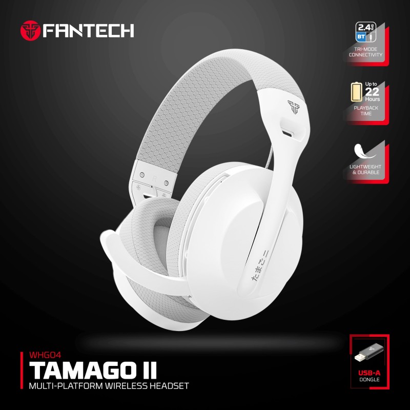 Fantech WHG04 Tamago II Wireless Gaming Headset – Tri-Mode | Multi-Platform