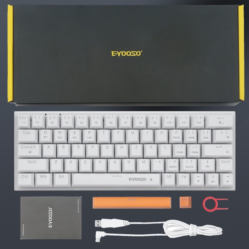 E-YOOSO Z11 New Mechanical Gaming Keyboard Red Switch 63 Keys RGB Backlight