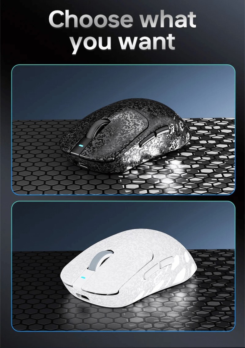 AJAZZ AJ199 Carbon Fiber Tri-Mode Wireless Gaming Mouse