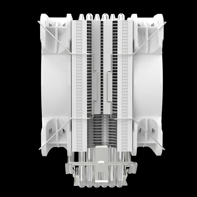 ALSEYE H120D CPU Cooler RGB Fan 120mm PWM 4 Pin 6 Heat Pipes Cooler For LGA 775 115x 1366 2011 1200 AM2+ AM3+ AM4 Support X99 Black/White