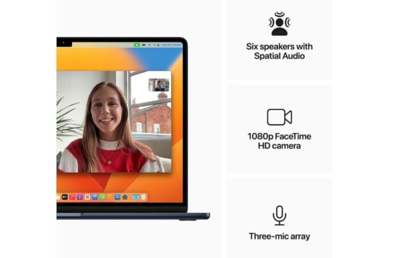 Apple Macbook Air 2022 M2 Chip (8GB RAM | 256GB SSD | 8 Core CPU | 10 Core GPU | 15.3 Inch Retina Display)