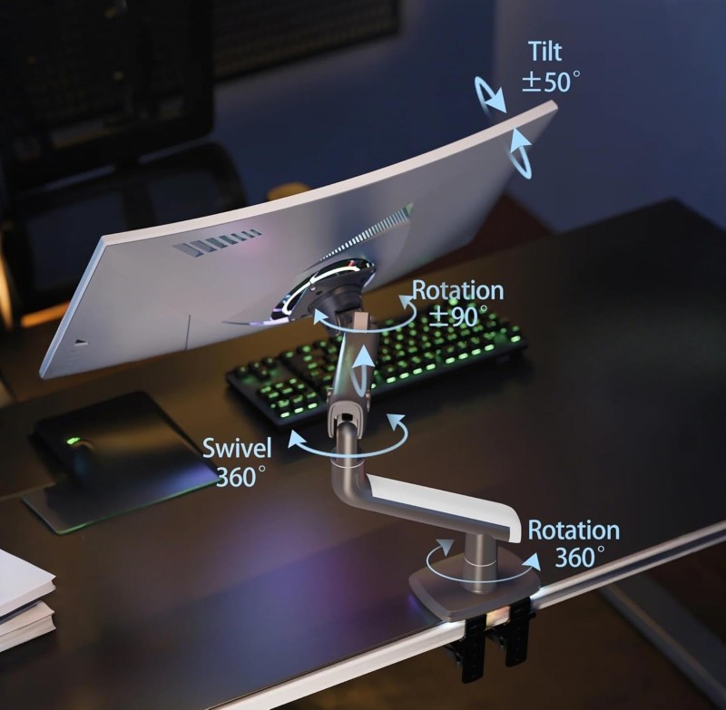 NB North Bayou H180-FP Dual Monitor & Laptop Arm