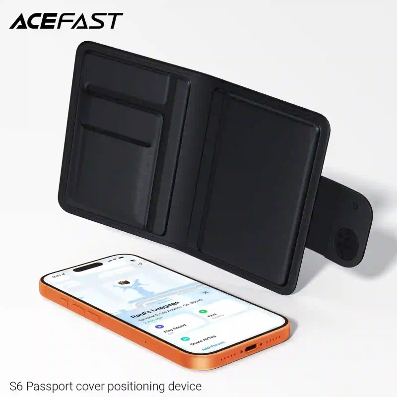 ACEFAST S6 Passport Cover Positioning Device – Apple Find My Global Tracker Passport Case