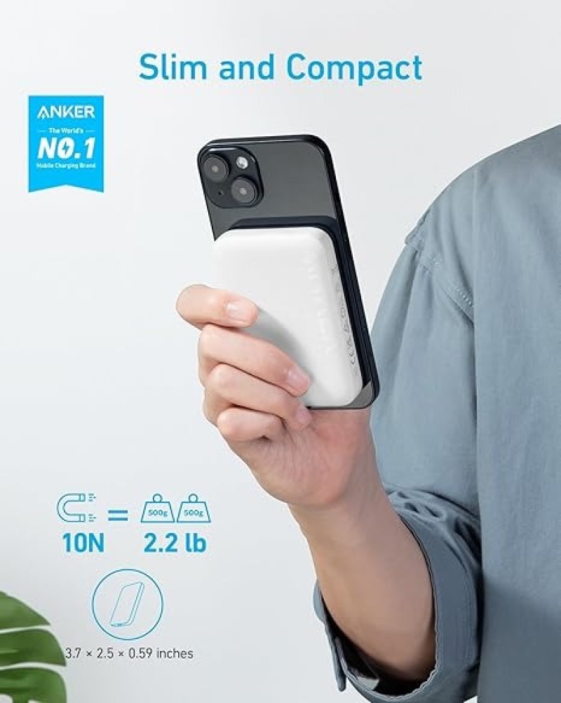 Anker 321 MagGo Battery (PowerCore Magnetic 5K) | 5,000mAh Portable Charger | Nepal