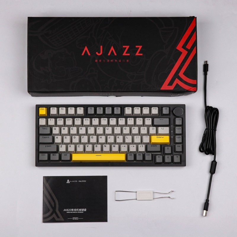AK820- Moon Switch -Gray White Yellow RGB -DIY-wired
