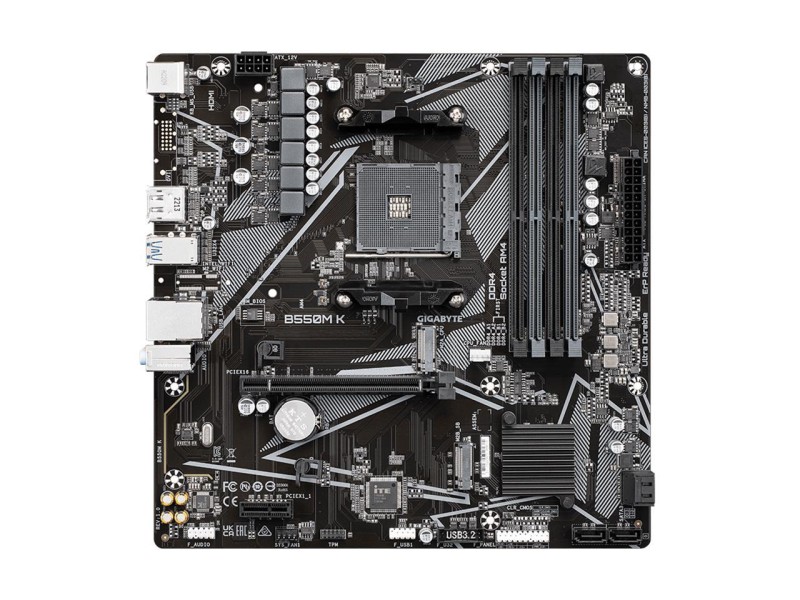 GIGABYTE B550M K AM4 AMD Motherboard