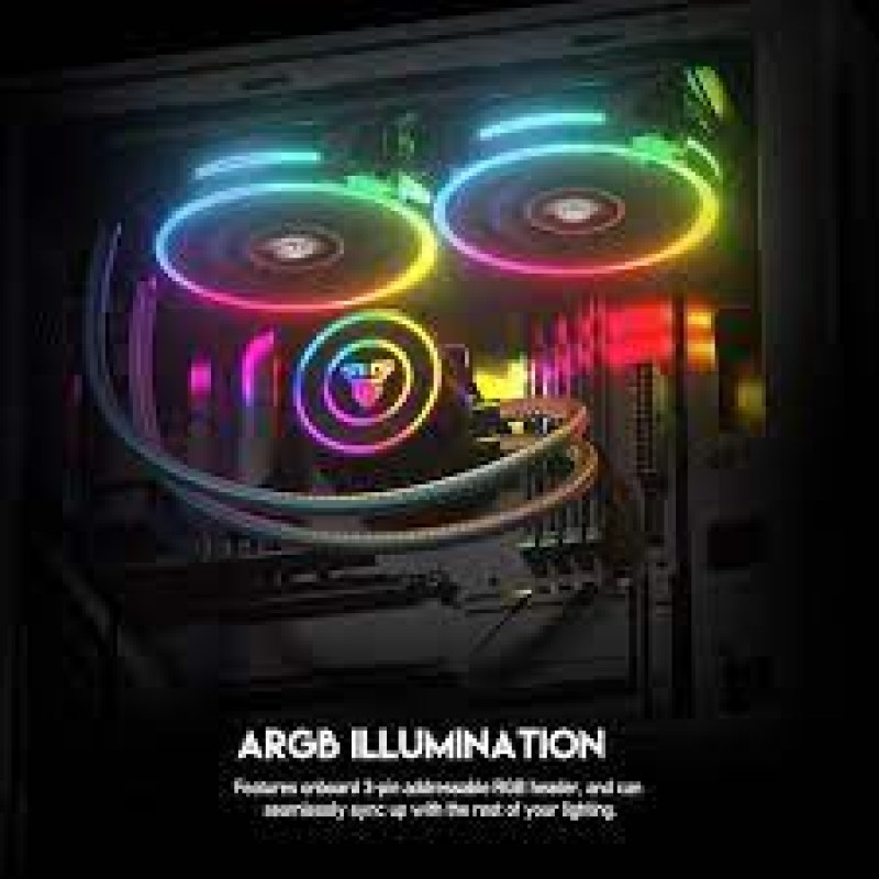 FANTECH LC240 Polar Liquid Cooler AIO (Black, White)