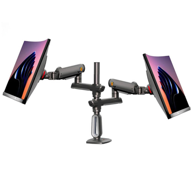 NB Ergonomic D9C Dual Monitor Arm Nepal – 27-50 Inch, Gas Spring, 15KG Per Arm