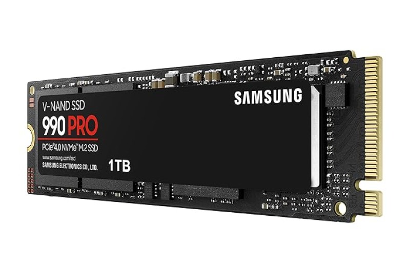Samsung 990 PRO 1TB PCIe 4.0 M.2 NVMe SSD – Ultra-Fast Internal Drive For Gaming & Creative Workloads