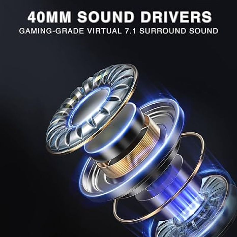 Aula G7 Pro Wireless Gaming Headset Tri-Mode 2.4GHz Bluetooth RGB Detachable Mic