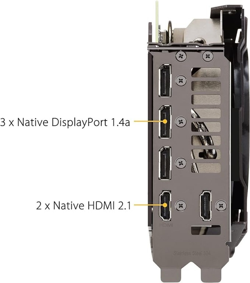 ASUS TUF Gaming NVIDIA GeForce RTX 3080 Ti OC Edition Graphics Card (PCIe 4.0, 12GB GDDR6X, HDMI 2.1, DisplayPort 1.4a, Dual Ball Fan Bearings, Military-Grade Certification, GPU Tweak II)