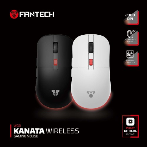 Fantech WG9 Kanata Wireless Gaming Mouse – RGB, 85hr Battery, 2000 DPI