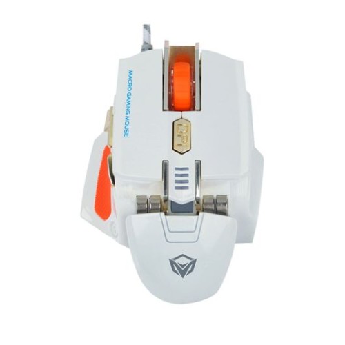 Meetion M975 LED Backlit Gaming Mouse - White Edition