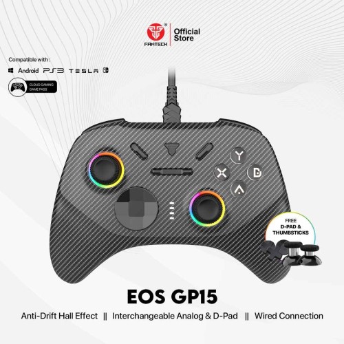 Fantech EOS Vega GP15 Wired Gaming Controller – 6-Axis Gyro & 3-Level Rumble