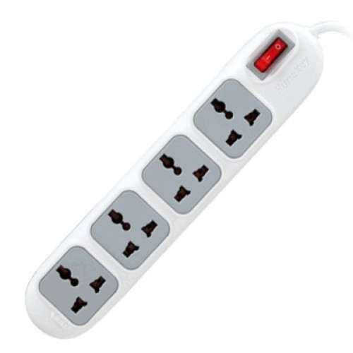 HuntKey PZD401 Power Strip 4 Universal Sockets