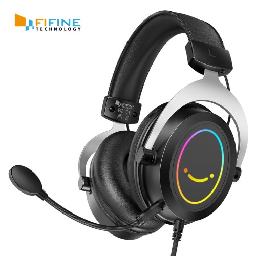 FIFINE AmpliGame H3 RGB Wired Gaming Headset With Mic – 3.5mm Jack
