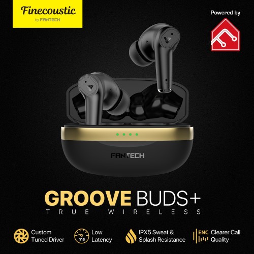 Fantech Groove Buds+ TX2 True Wireless Stereo Earbuds – Bluetooth 5.3, App Control